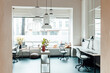 © Gustafsson/Westend61 - Pendant lights hanging in modern office