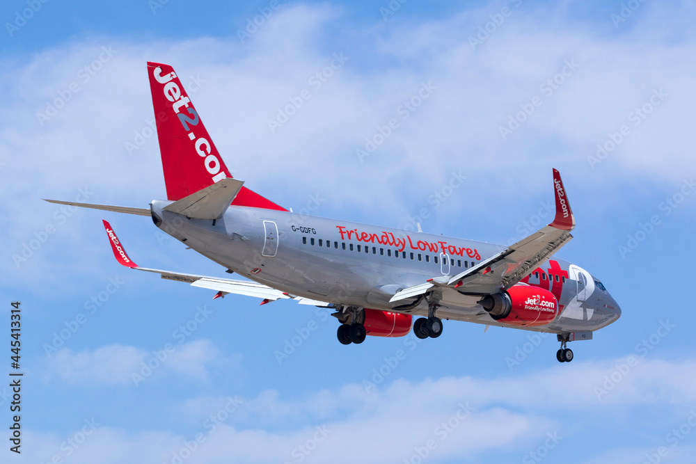 Luqa, Malta - June 9, 2016: Jet2.com Boeing 737-36Q (Reg: G-GDFG 