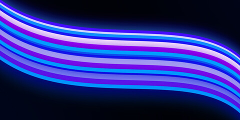 Poster - Modern Blue Glowing Shapes Abstract Background Wallpaper Design. Latest Blue Glowing Shapes backdrop
