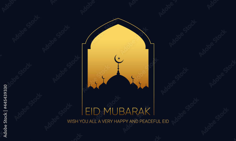 Eid ul adha Eid mubarak luxury, Modern Decoration Design  - obrazy, fototapety, plakaty 