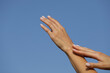 © Erika - hands on sky. Life. Sensual hands. LIfestyle.