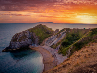 Wall Mural - Beautiful coast of Cornwall England - nature photography