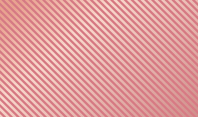 Poster - Rose Gold diagonal lines pattern. Striped rose gold vintage pattern. Elegant luxury art deco pattern. Elegant geometric seamless pattern with rose gold. Shiny metal wallpaper. Vector illustration