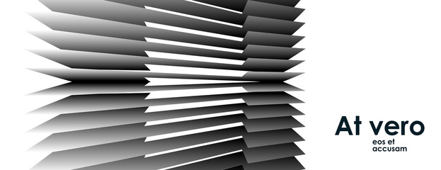 Leinwandbilder - Vector 3d modern geometric pattern. Creative wallpaper wave background