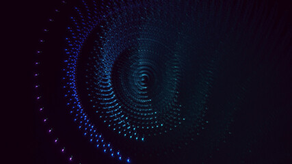 Wall Mural - 3D rendering abstract circle light background
