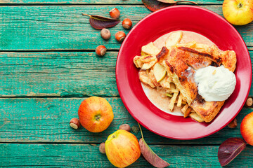 Wall Mural - Delicious homemade apple pie