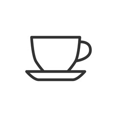 Poster - Coffee line icon in trendy style.