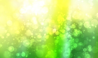 Wall Mural - green bokeh abstract background with light
