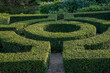 Tranquil Formal Garden Scene Roman Style
