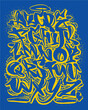 Cartoon graffiti comic doodle font alphabet. Vector illustration.Handwhritten graffiti font.