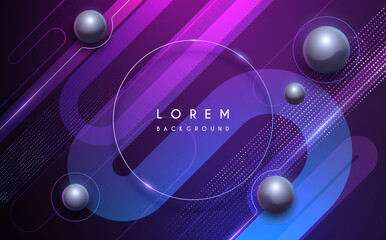 Wall Mural - abstract neon color shapes background