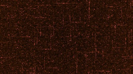 Poster - Diagram with moving lines in computer board. Animation. Matrix diagram with lines moving along diagram. Diagram inside memory card of computer system