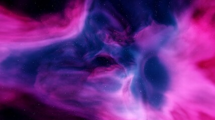 Wall Mural - red-violet nebula in outer space, horsehead nebula, unusual colorful nebula in a distant galaxy, red