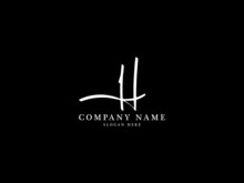 Letter H Logo, Signature H H Logo Icon Vector For Business