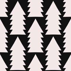 Poster - White arrows and black background. Vector seamless star.
