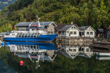 Wall Mural - Reflection in fjord