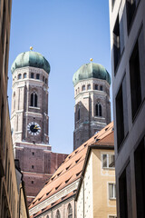 Poster - Vertical shot of the Frauenkirche in Munich