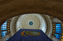 Scenic View Of The Idaho State Capitol In Boise From The Inside