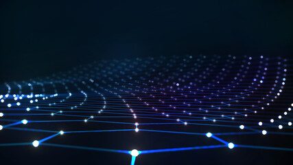 Poster - abstract photo background contact communication networking, data group connection, 3d illustration, 