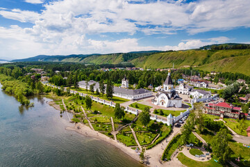 Wall Mural -  monastery on the banks of the river