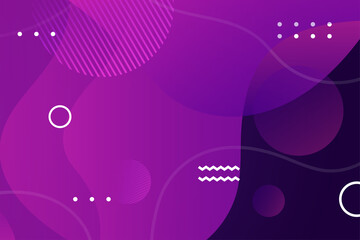 Poster - Abstract background template use memphis style with dark blue gradient combined with pink gradient colors. horizontal layout design