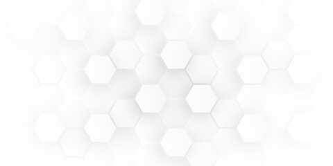 Wall Mural - hexagon concept design abstract technology background vector EPS, Abstract white hexagon concept background, soft white background.