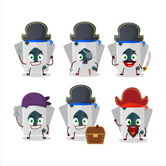 Poster - Cartoon character of remi card spade with various pirates emoticons