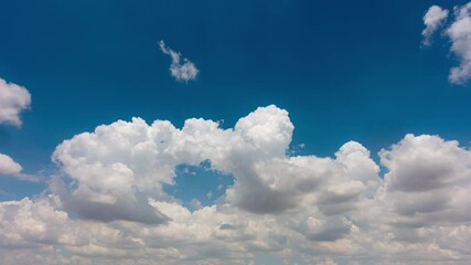 Wall Mural - 4k timelapse of cloudy sky