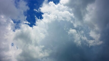 Wall Mural - 4k timelapse of cloudy sky