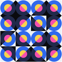 Poster - repetitive abstract vector pattern design
