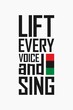 © adipurnatama - lift every voice and sing typography text