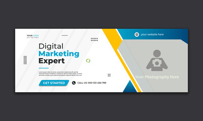 digital marketing corporate social media facebook cover template