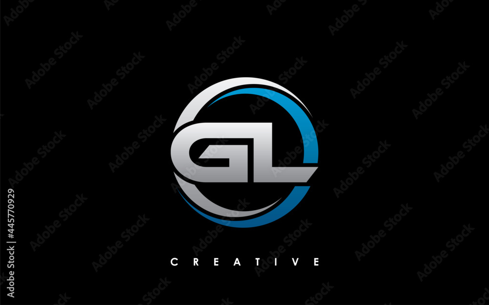 GL Letter Initial Logo Design Template Vector Illustration Stock Vector ...