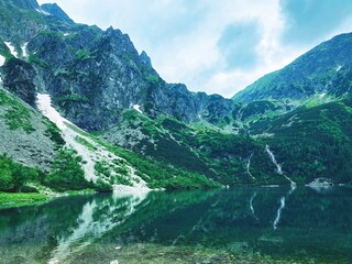 Wall Mural - Lake in the Polish Tatra Mountains, Morskie Oko