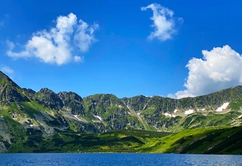 Wall Mural - Mountain landscape in the Valley of the Five Polish Ponds, Polish Tatras

