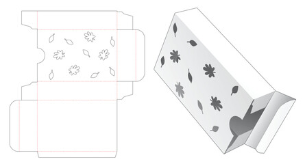 packaging box die cut template