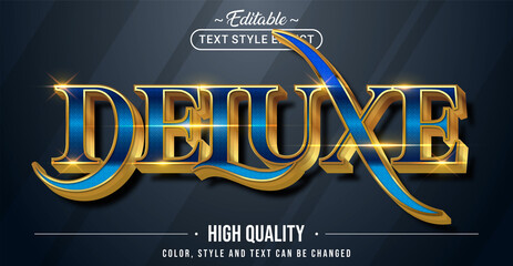 Poster - Editable text style effect - Deluxe text style theme.