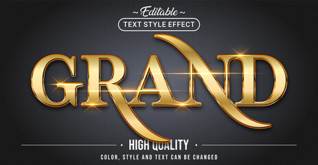 Poster - Editable text style effect - Grand text style theme.