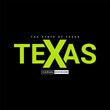 Texas writing design, suitable for screen printing t-shirts, clothes, apparel, jackets and others