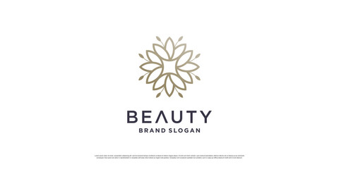 Wall Mural - Beauty logo design with minimalist line concept Premium Vector part 4