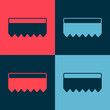 Pop art Sponge icon isolated on color background. Wisp of bast for washing dishes. Cleaning service logo. Vector