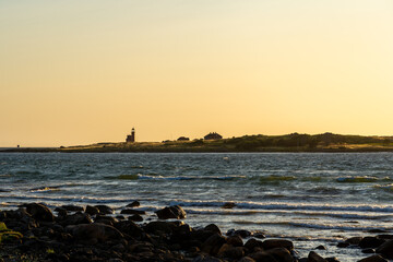 Wall Mural - The Island Of Tylon is a nature reserve since 1927 and has it’s own lighthouse. It is located close to Tylosand, Halmstad, Sweden. Captured during golden hour.