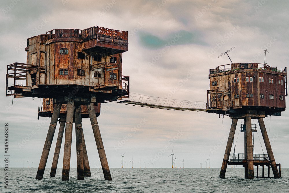Whitstable Sea Forts WWII World War II Army Navy Maunsell Forts Defence ...