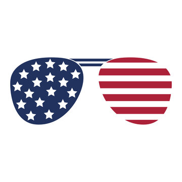 American flag glasses