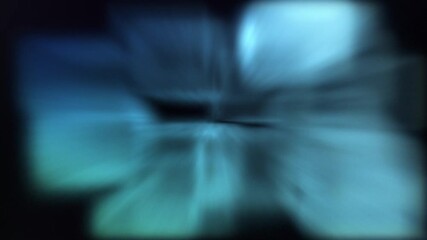 Poster - Abstract background of blurry pale green and pale blue light cubes.