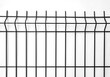 grating wire industrial fence , pvc metal fence panel on white background
