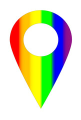 Wall Mural - Pride map pin