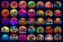 Summer Sunset T Shirt Design 