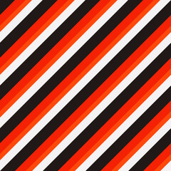 Poster - Red and black diagonal stripes. Seamless vector lines wallpaper.