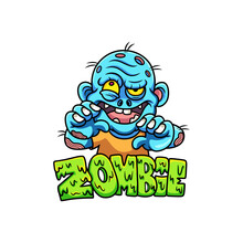 Cartoon Zombie With Funny Pose